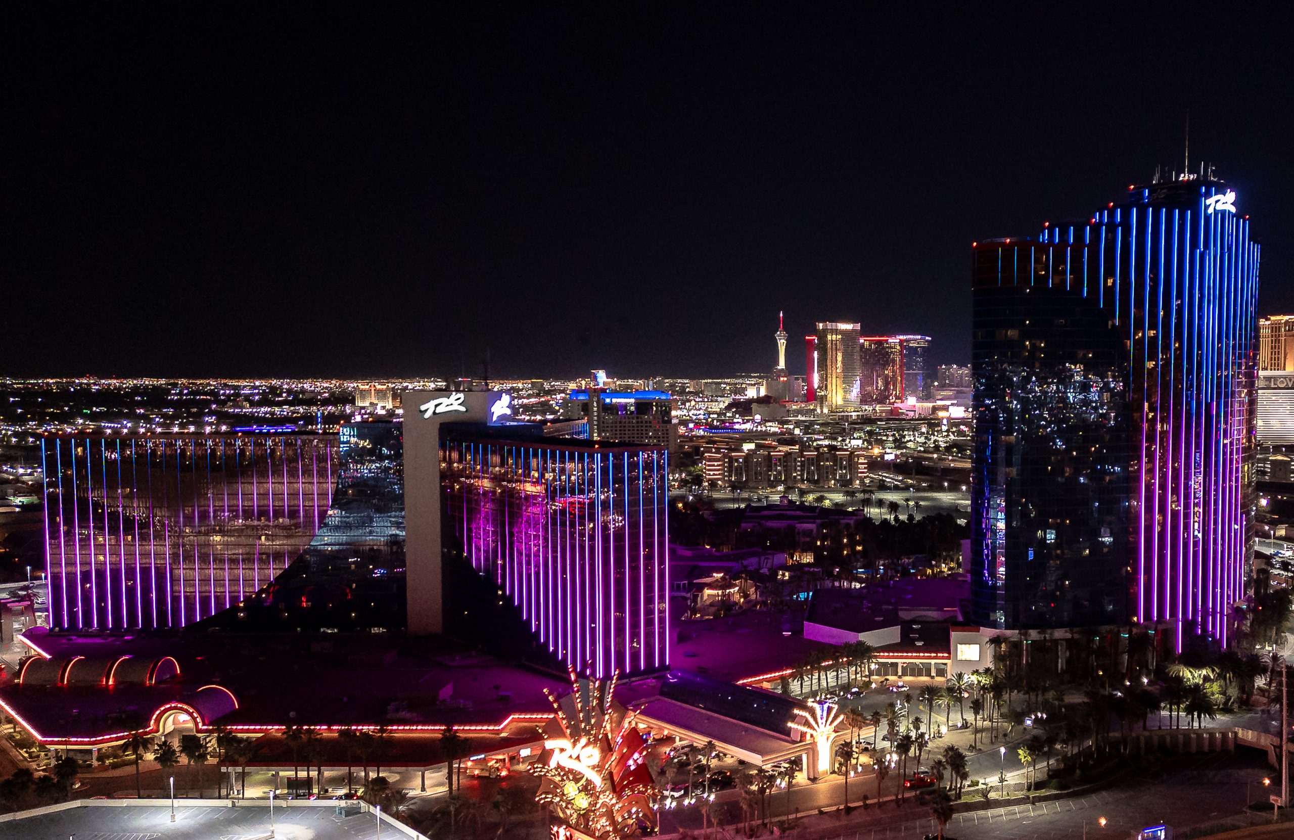 Las Vegas skyline at night